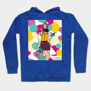 Colorful And Pretty Retro Nurse Hoodie